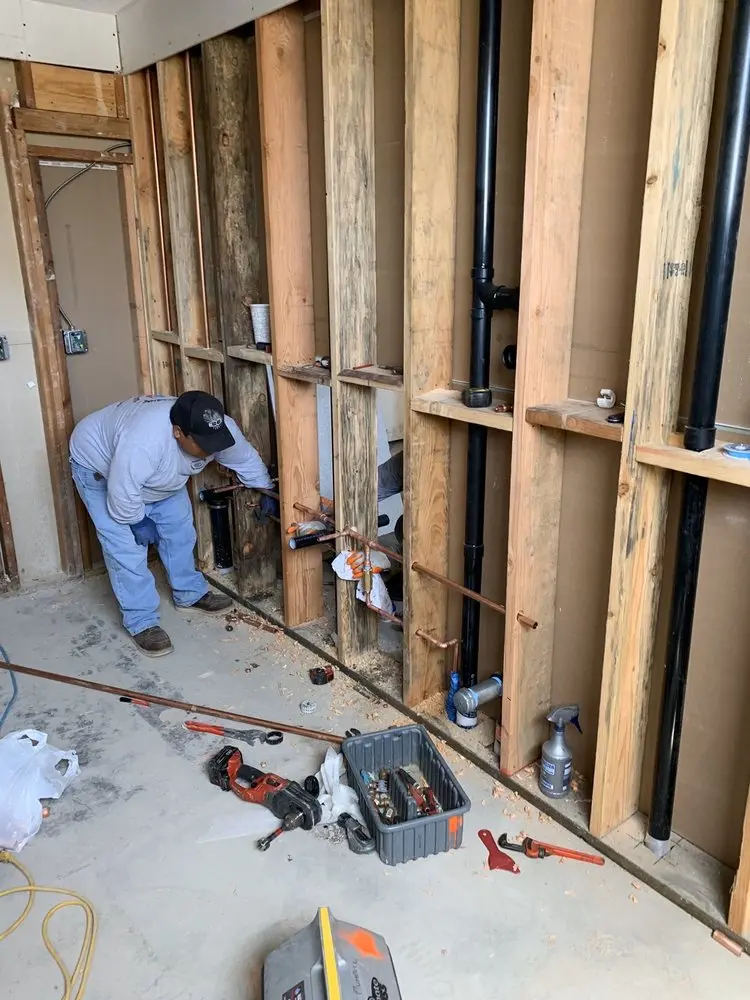 Commercial rough-in plumbing for Water Heater Replacement in Gulf Bridge